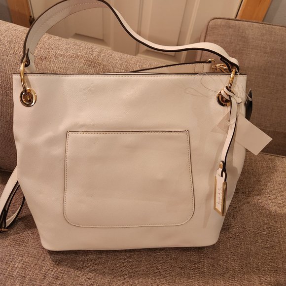 Nicole Miller New York White Purse Bag NWT - Picture 2 of 15